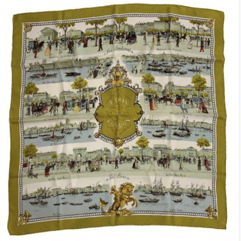 Foulard Herms Paris - London 1850